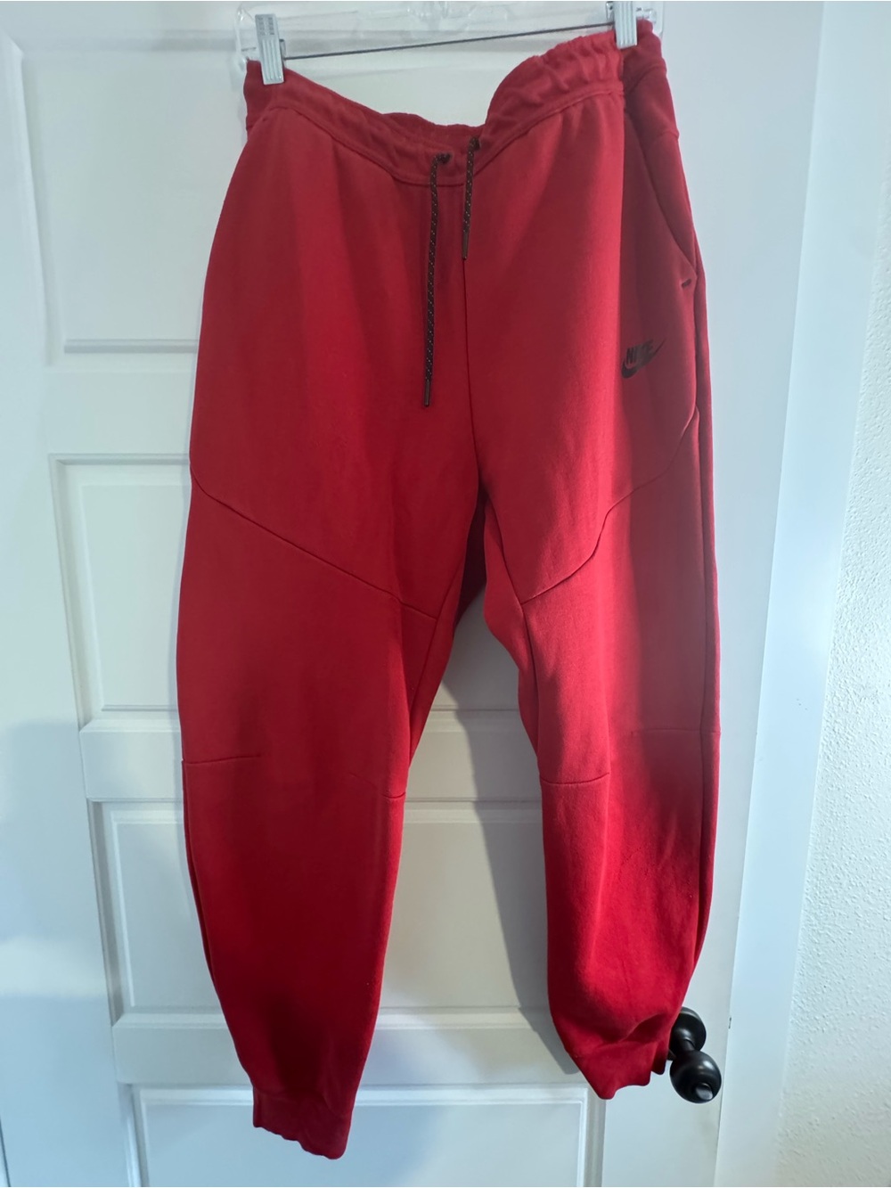 Women’s Nike Red Tech Fleece Full-Zip Hoodie and Matching Sweatpants Set - Picture 12 of 16